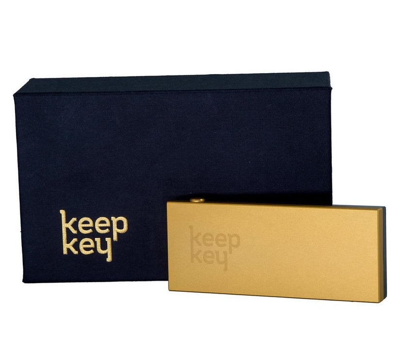 کیف پول سخت افزاری کیپ کی مدل Simple Bitcoin Limited Edition Gold