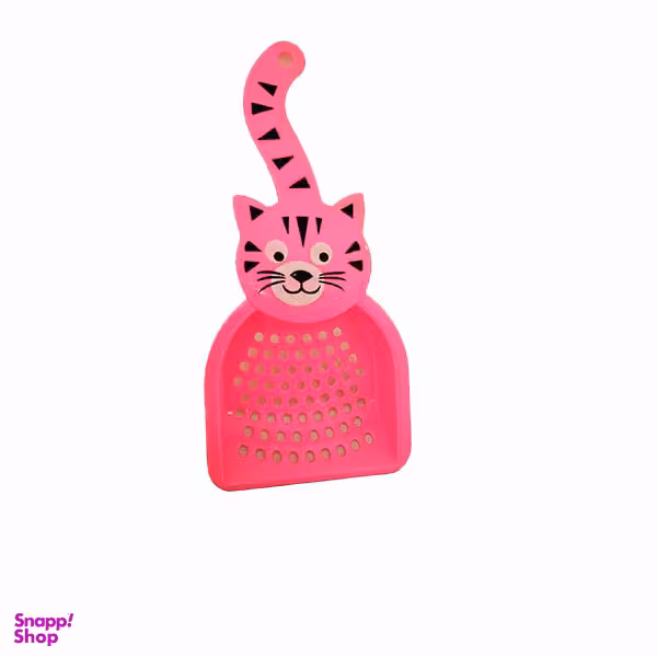 بیلچه خاک گربه مدل D125 رنگ صورتی