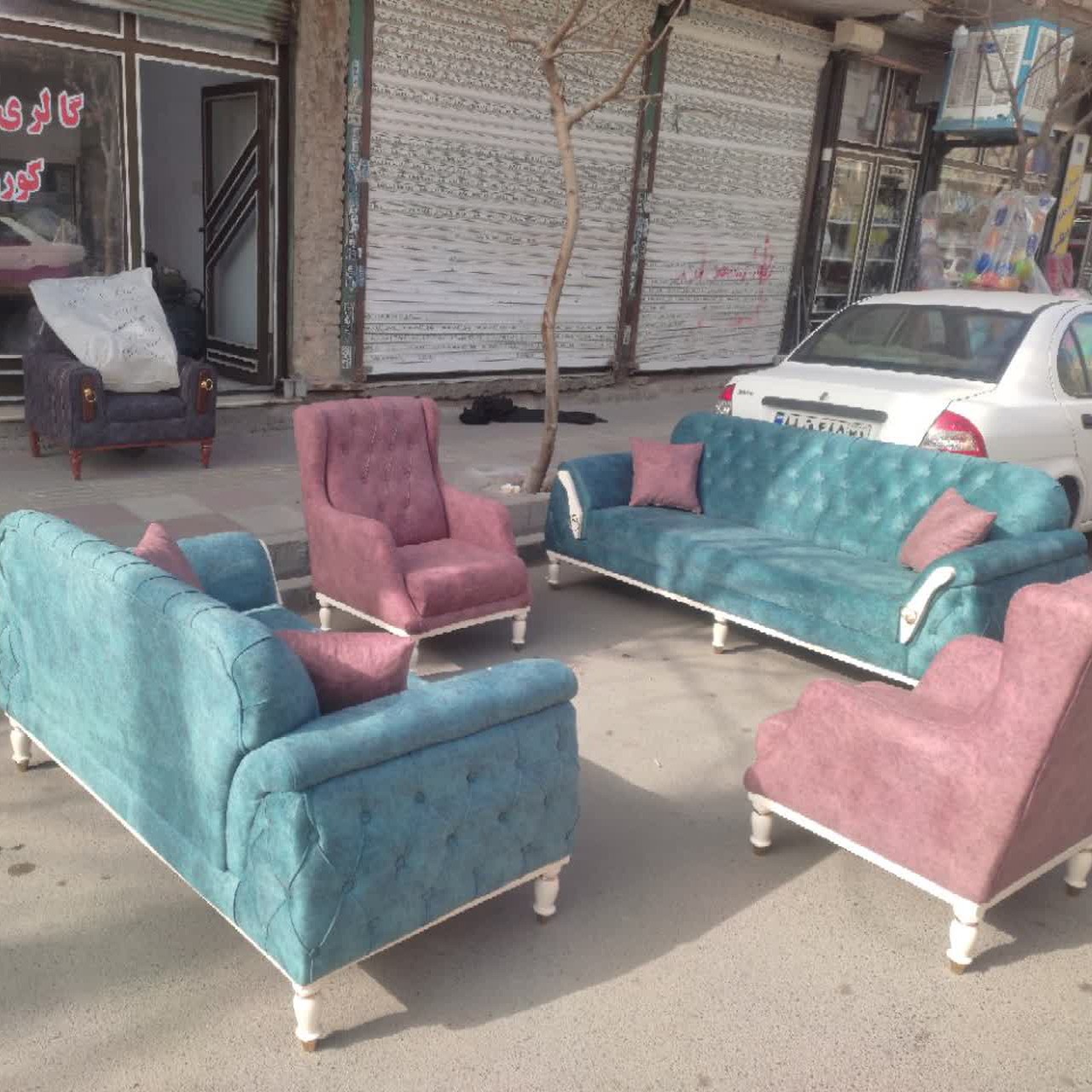 مبل امیر مبلمان راحتی چستر پاریس ست 7 نفره