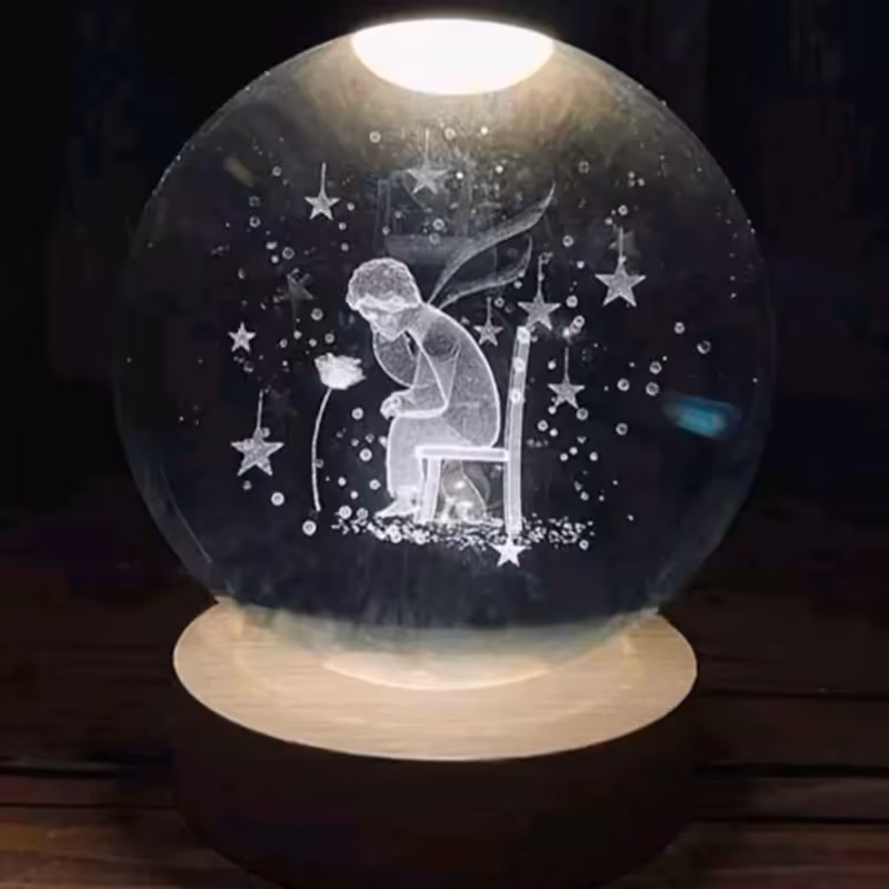 گوی کریستالی شازده کوچولو 6 سانت | amazonchi