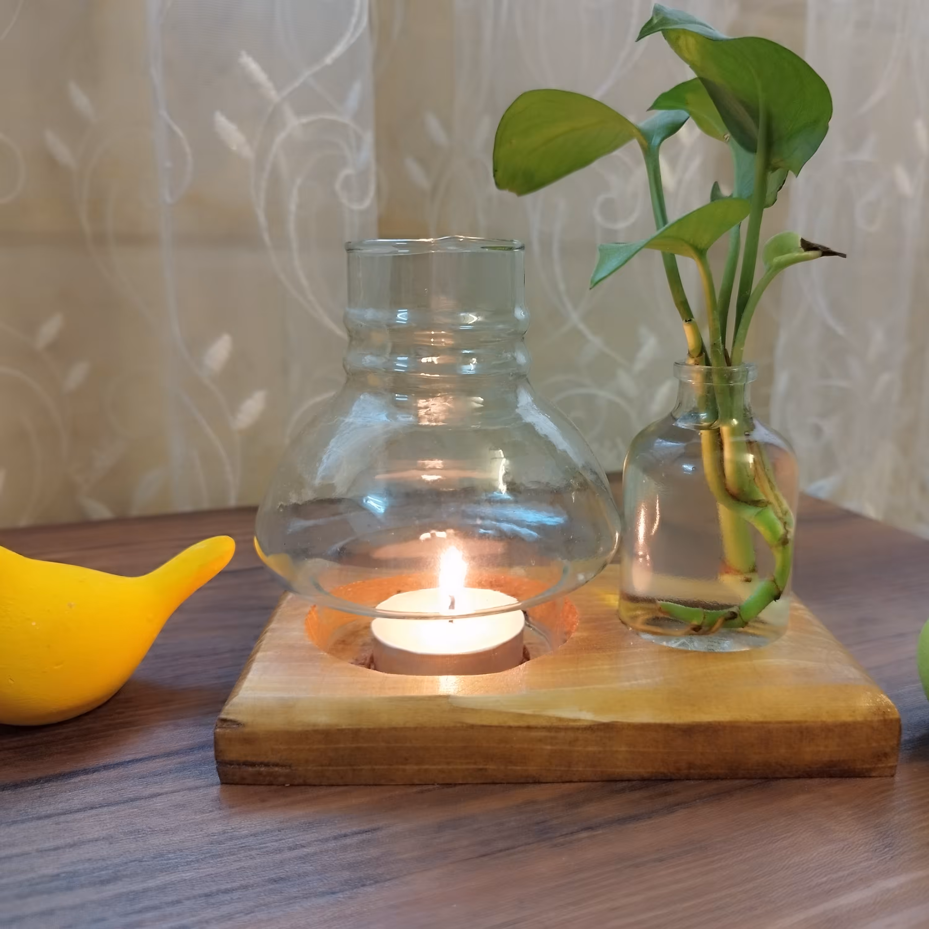 فانوس ،گلدان،جای عود چوبی رومیزی