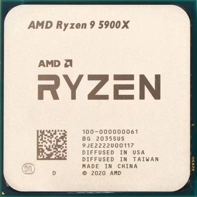 پردازنده CPU ای ام دی بدون باکس مدل Ryzen 9 5900X فرکانس 3.7 گیگاهرتز