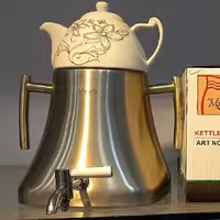 کتری و قوری شیردار 