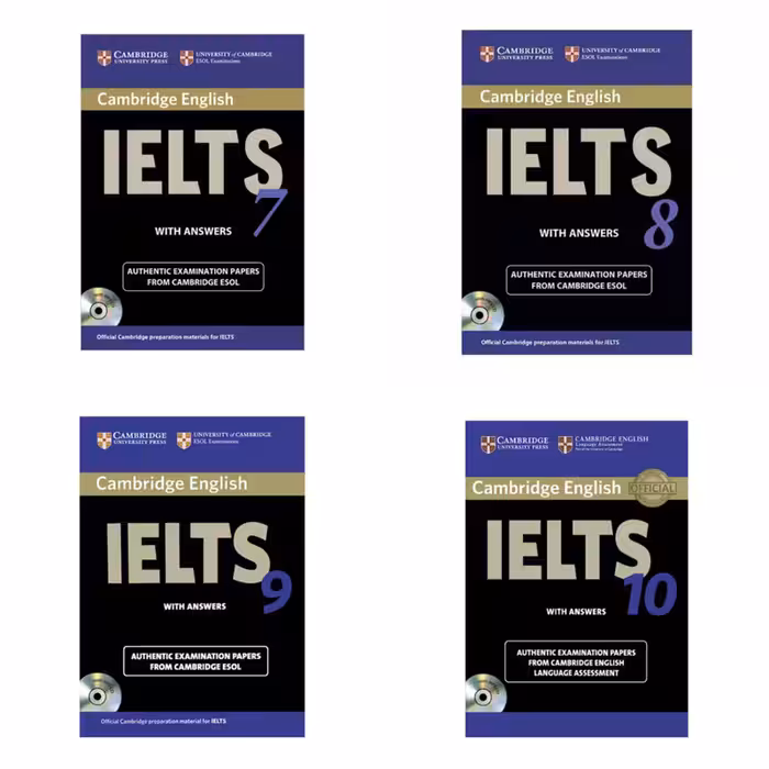 کتاب IELTS Cambridge اثر جمعی ازنویسندگان انتشارات Cambridge چهارجلدی