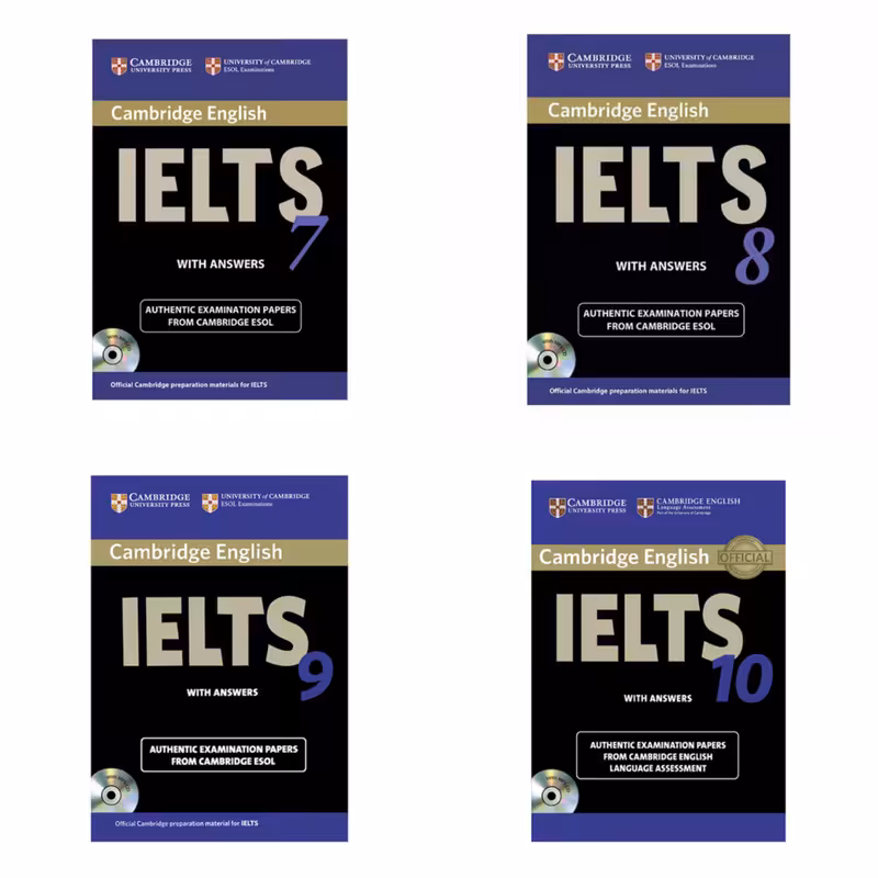 کتاب IELTS Cambridge اثر جمعی ازنویسندگان انتشارات Cambridge چهارجلدی