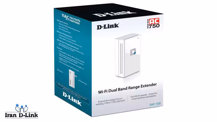 رنج اکستندر و ریپیتر AC750 دوبانده دی لینک DAP-1520