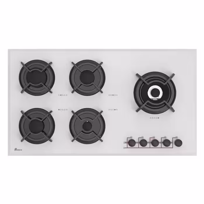 اجاق گاز صفحه ای بیمکث 5 شعله مدل MG 0016 سفید