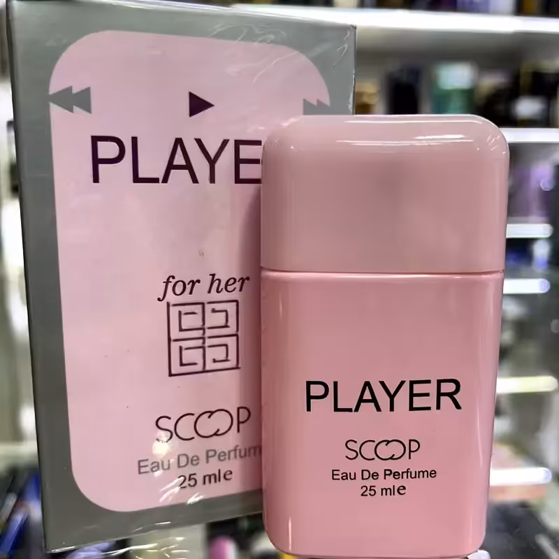 عطر جیبی زنانه اسکوپ مدل Player حجم 25 میلی لیتر و رایحه تند و شیرین | amazonchi