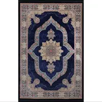 گبه ماشینی افرند زمینه سرمه ای کد 56833 (شش متری)