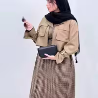 مانتو کتی زنانه کتان مدل نسرین