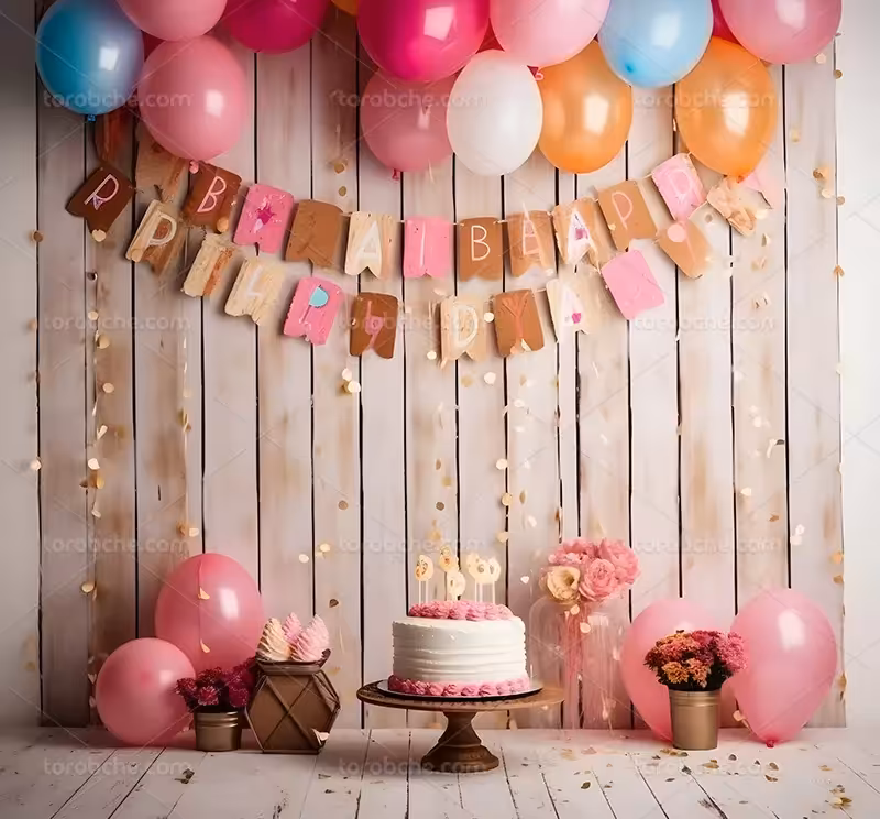 بک دراپ عکاسی با بادکنک | گرافیک با طعم تربچه