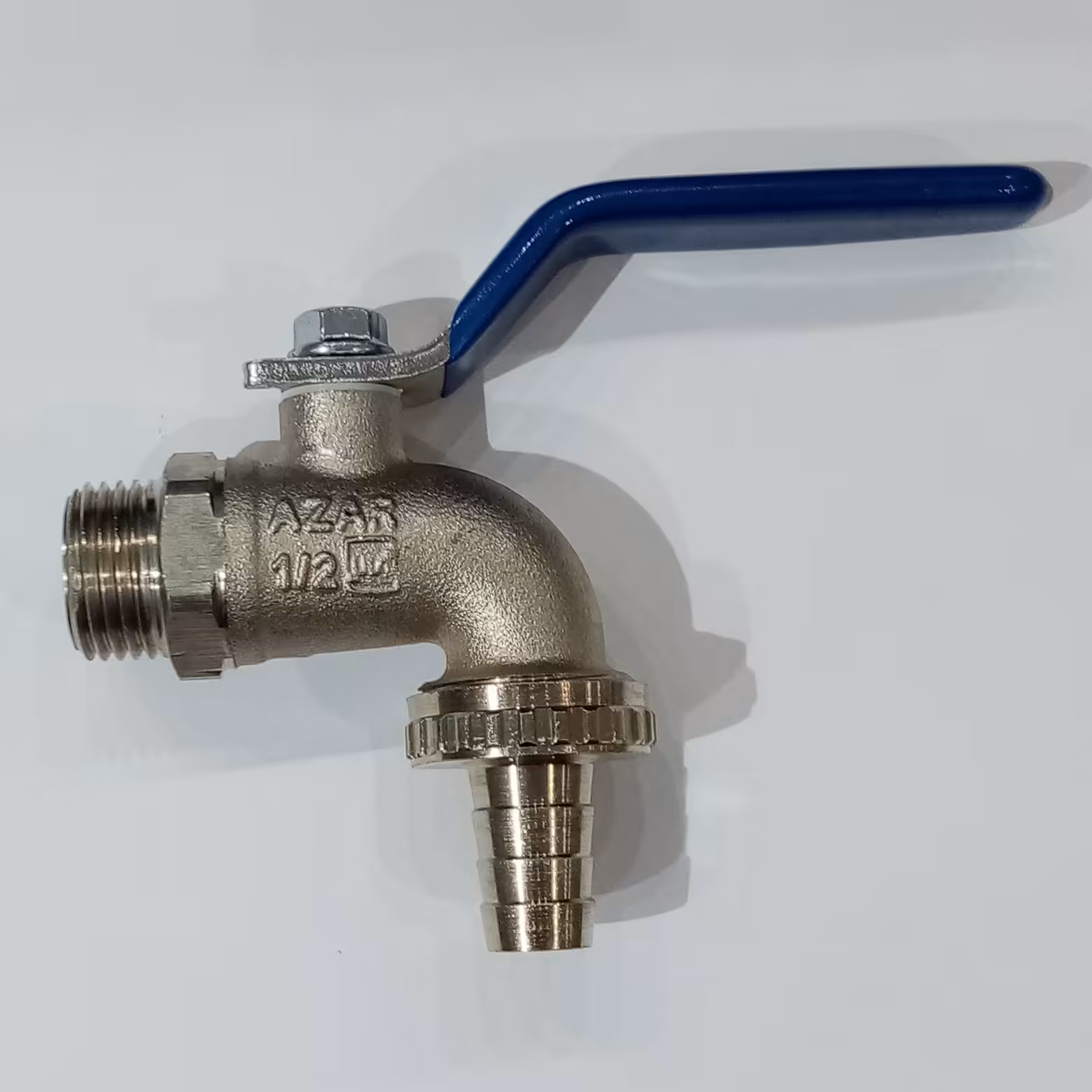 شیر شلنگی برنجی دسته گازی بدنه کوتاه آذران با علامت استاندارد