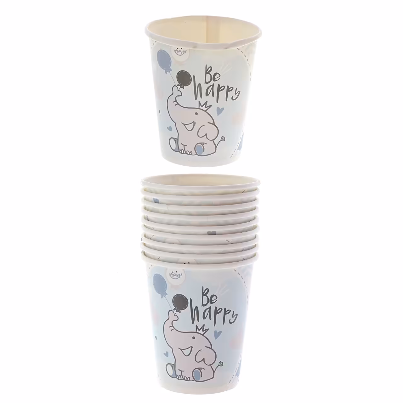 لیوان یکبار مصرف طرح فیل کوچولو پسر بسته 10 عددی