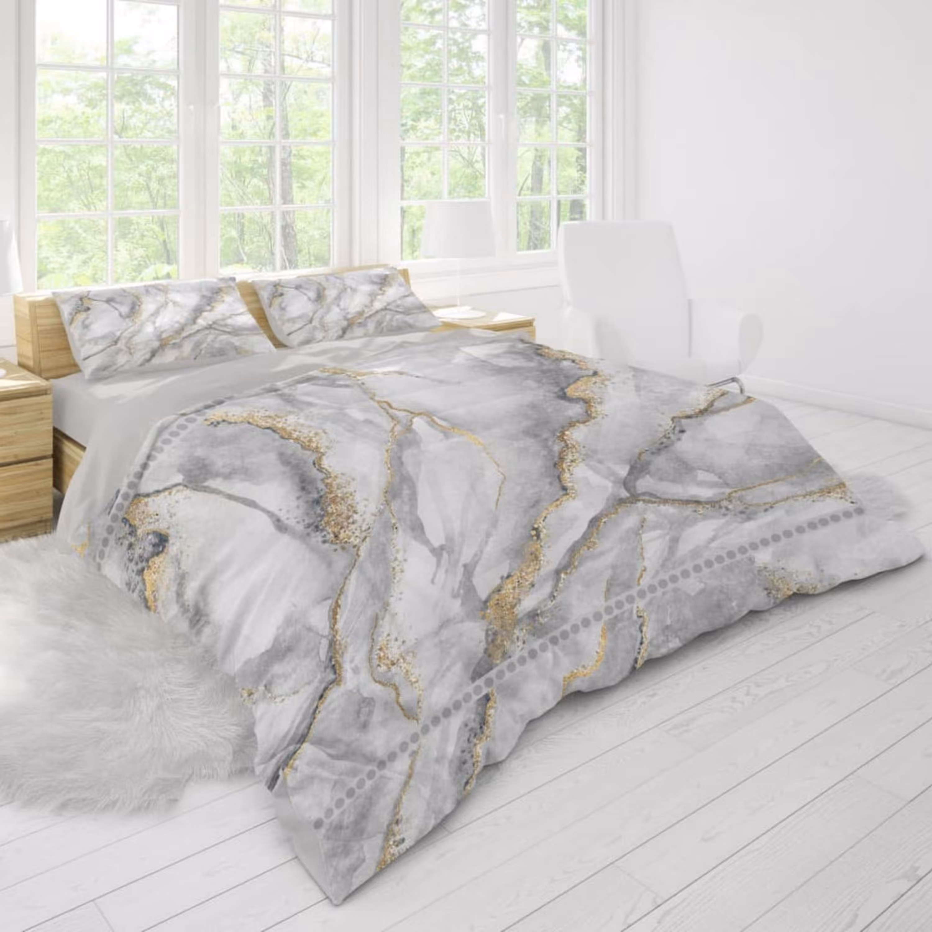 روتختی دونفره سه بعدی برند گوزل 7 تکه کد 316