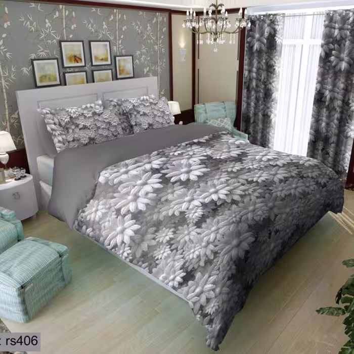 سرویس روتختی 2 نفره تنسل چاپی برندترک لند(Turk Land) rs 406
