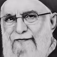 نقاشی عکس امام