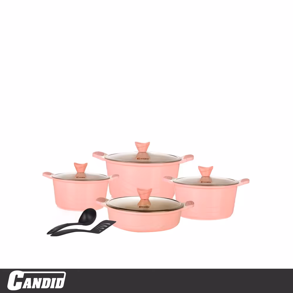 سرویس قابلمه 10 پارچه کاندید مدل اوشن گلبهی