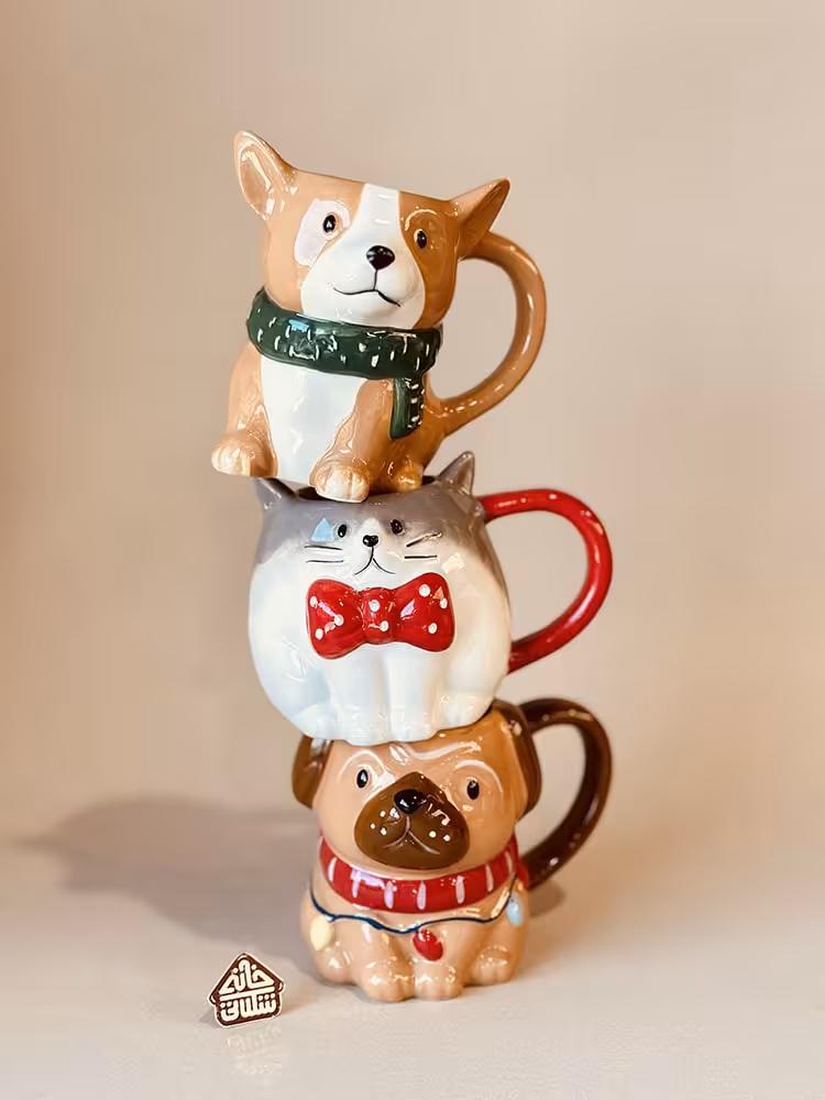 ماگ کلکسیونی سگ و گربه کد001909