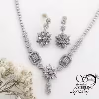 سرویس نقره گلدار طرح جواهر کد 16522