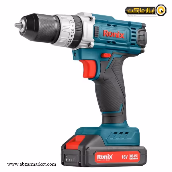دریل شارژی چکشی رونیکس لیتیوم 16 ولت مدل 8615