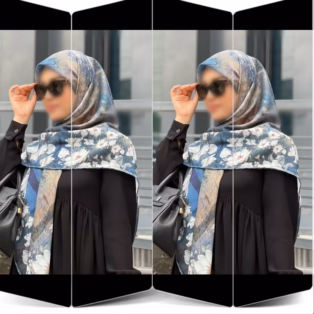 روسری حریر کرپ اعلا سبک و خنک
طرح جذاب گل آبرنگی