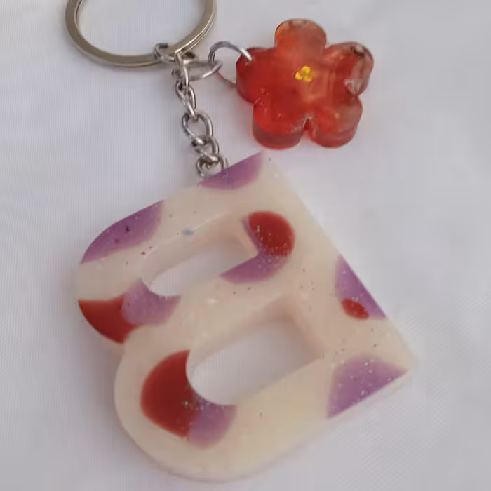 جاکلیدی و جاسوییچی رزینی دستساز حروف انگلیسی