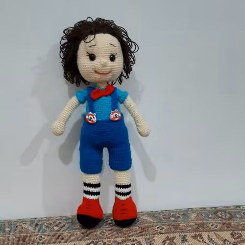 عروسک پسر بافت