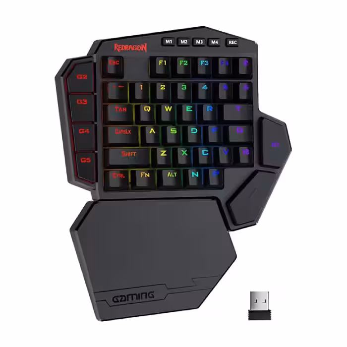 کی پد بی سیم و باسیم گیمینگ ردراگون مدل Diti K585