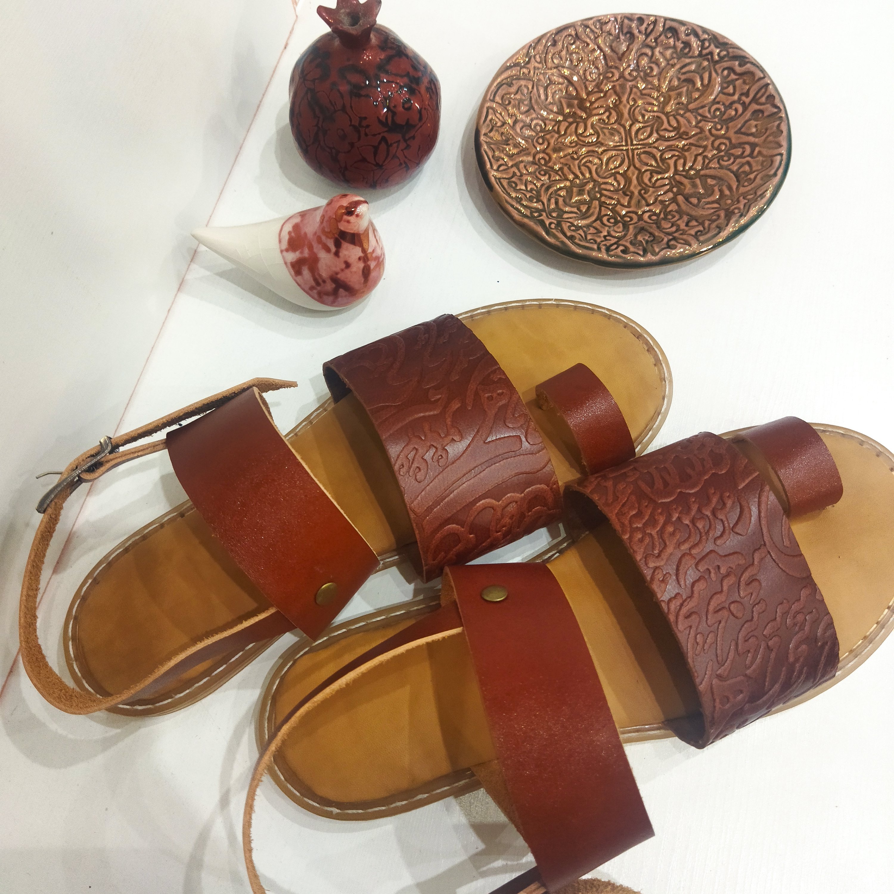 صندل طرح خوشنویسی