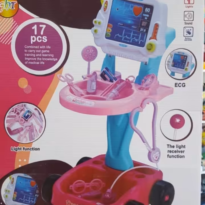 میز پزشکی چرخ دار باتجهیزات کامل