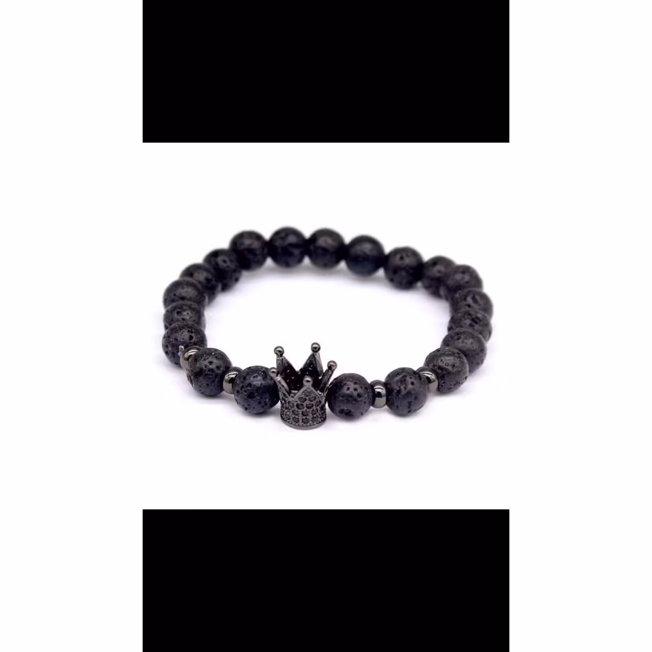 دستبند لاوا و تاج نگین دار