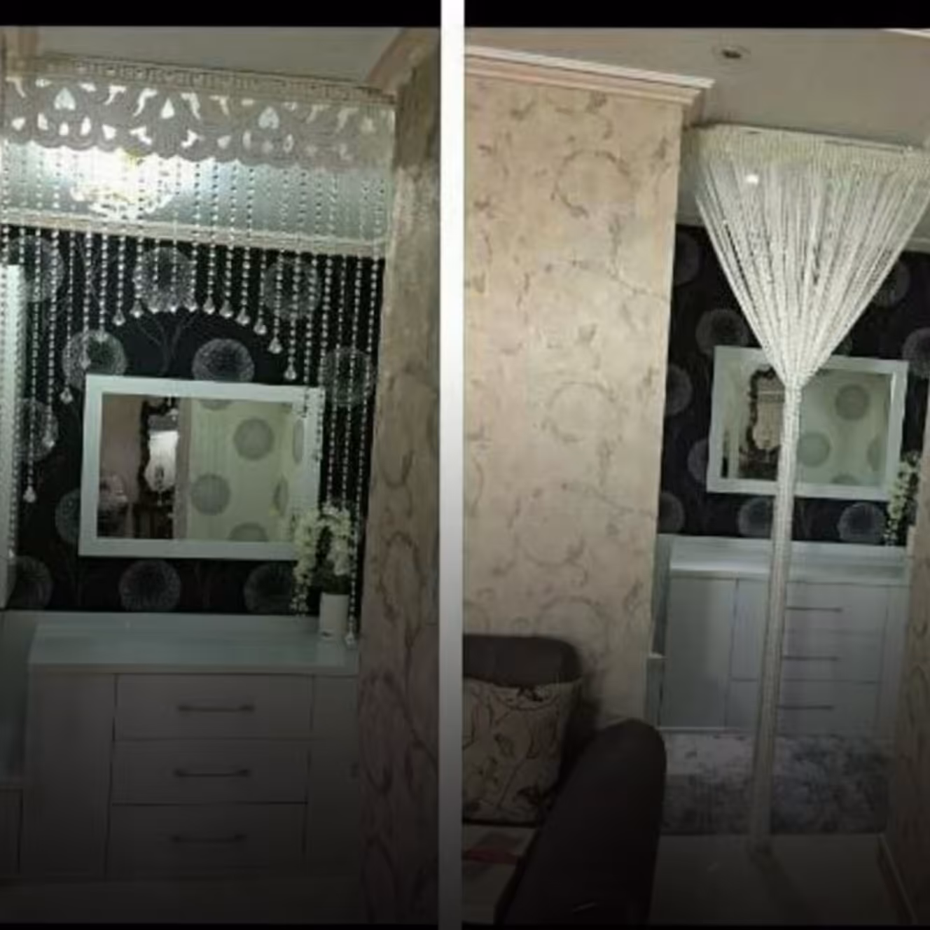 پرده کریستالی درجه یک با کیفیت