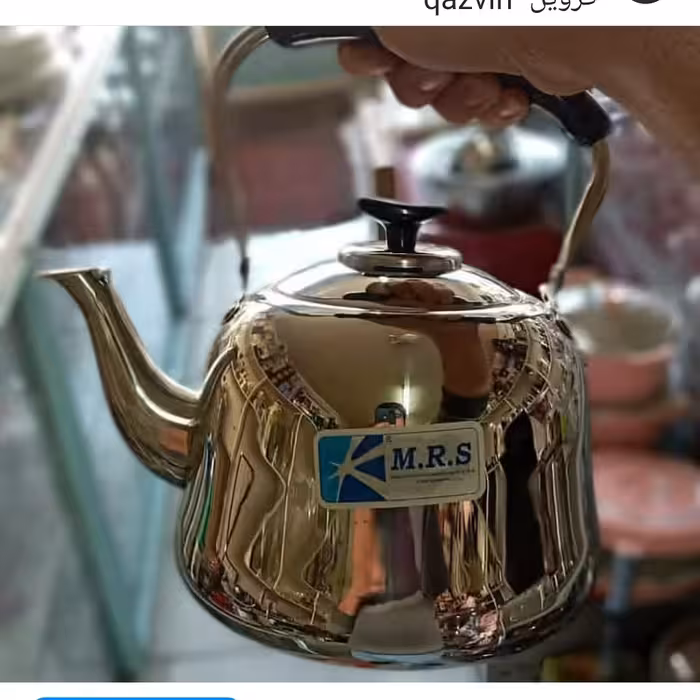 کتری استیل 5 لیتری خارجی بسیار باکیفیت همراه با آبکش