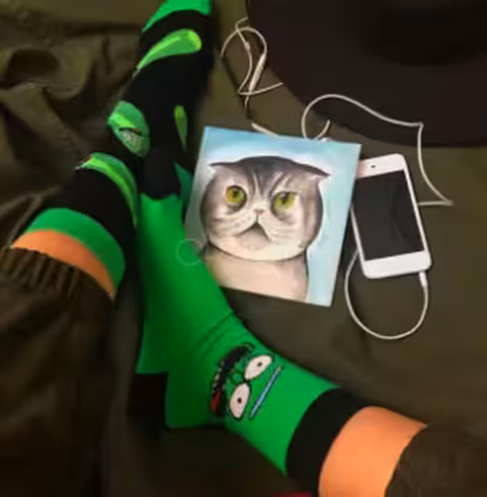 جوراب ریک اند مورتی تا به تا ساقدار نخ پنبه فری سایز