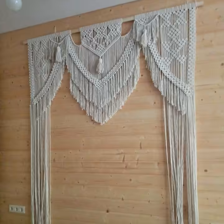 پرده مکرومه آتلیه