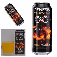 نوشیدنی انرژیزا جنسیس genesis yellow star (روسیه) 500 میل(آدامس)