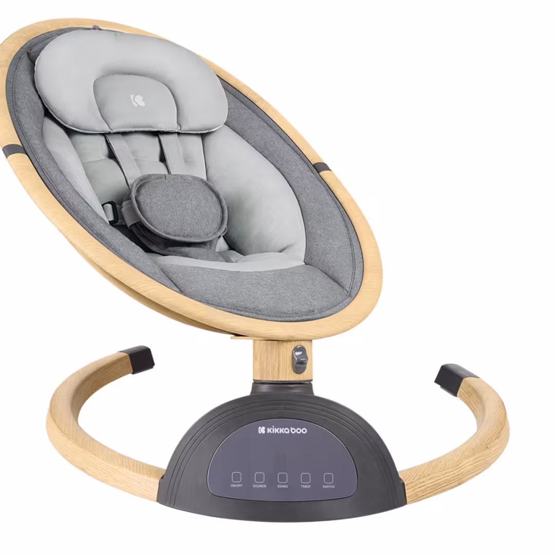 گهواره برقی طوسی روشن Swing Ashlee کیکابو Kikkaboo