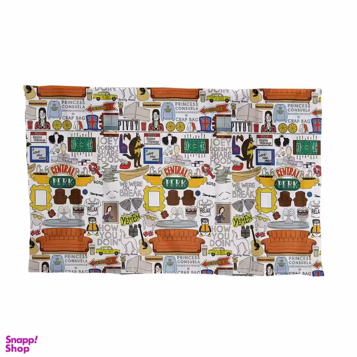 کادوپبچ پارچه ای ترمه طراحان ایده مدل نشانه های فرندز کد 1199 چند رنگ