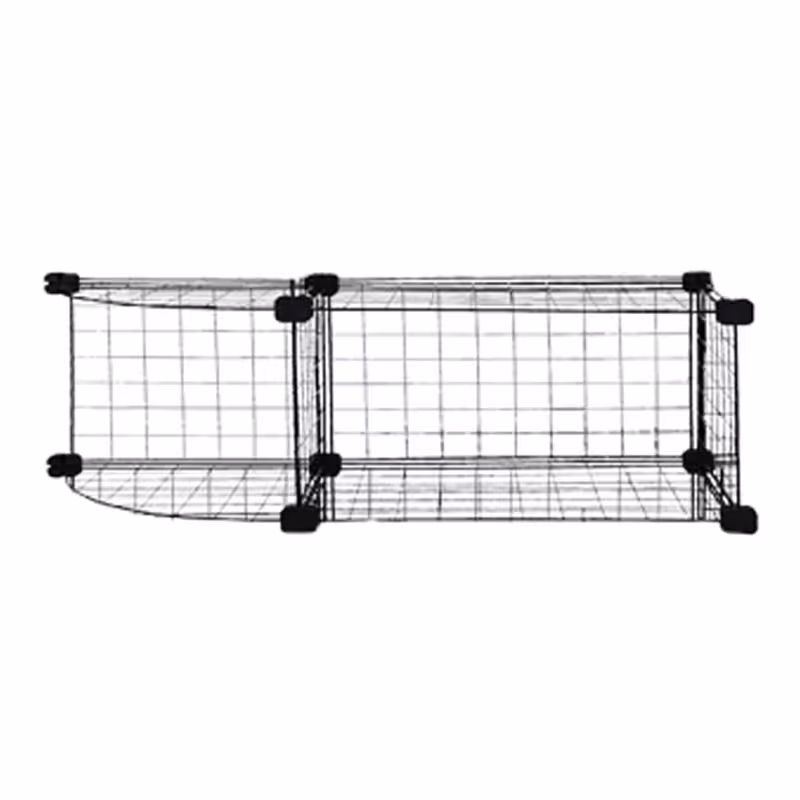 ست قفسه مشبک مدل یک طرف هلالی یک طبقه سایز 48x32(ارسال پس کرایه و به عهده مشتری)