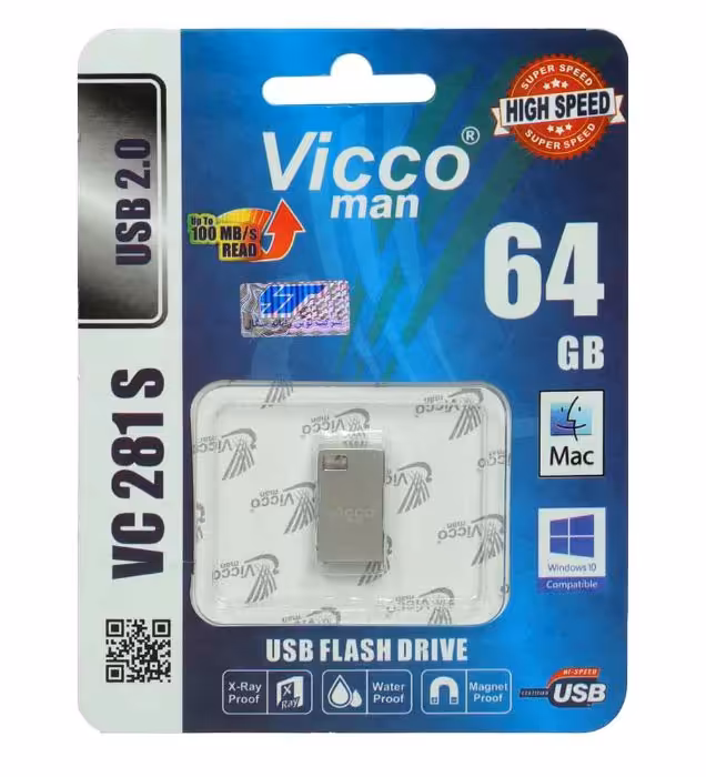 فلش مموری ویکومن مدل VC281 S USB2.0 ظرفیت 64 گیگابایت