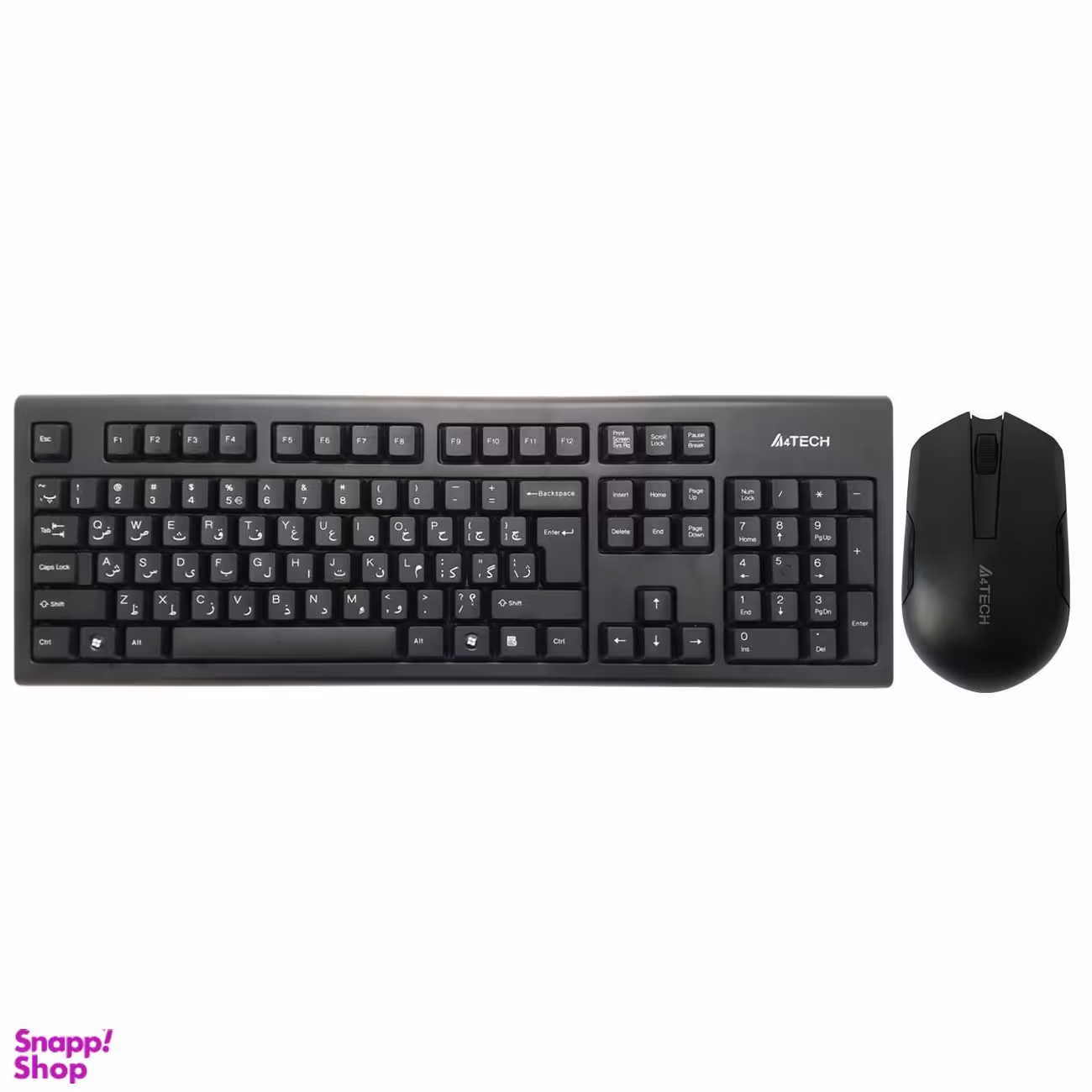 کیبورد و ماوس ای فورتک (A4 Tech) مدل 3000N رنگ مشکی