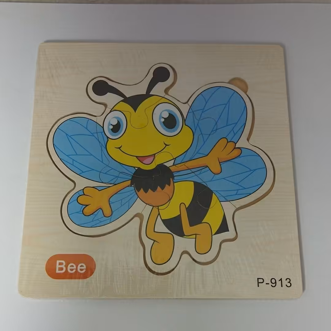 پازل جانمایی چوبی کوچک طرح زنبور