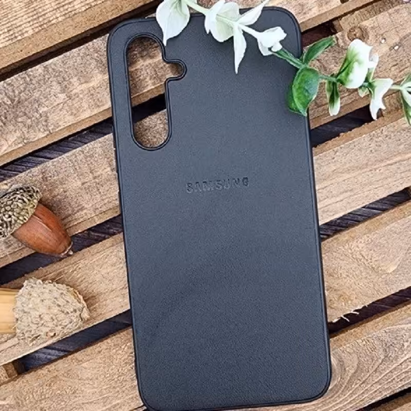 قاب گوشی سامسونگ a54 اورجینال چرمی لدر کیس مشکی