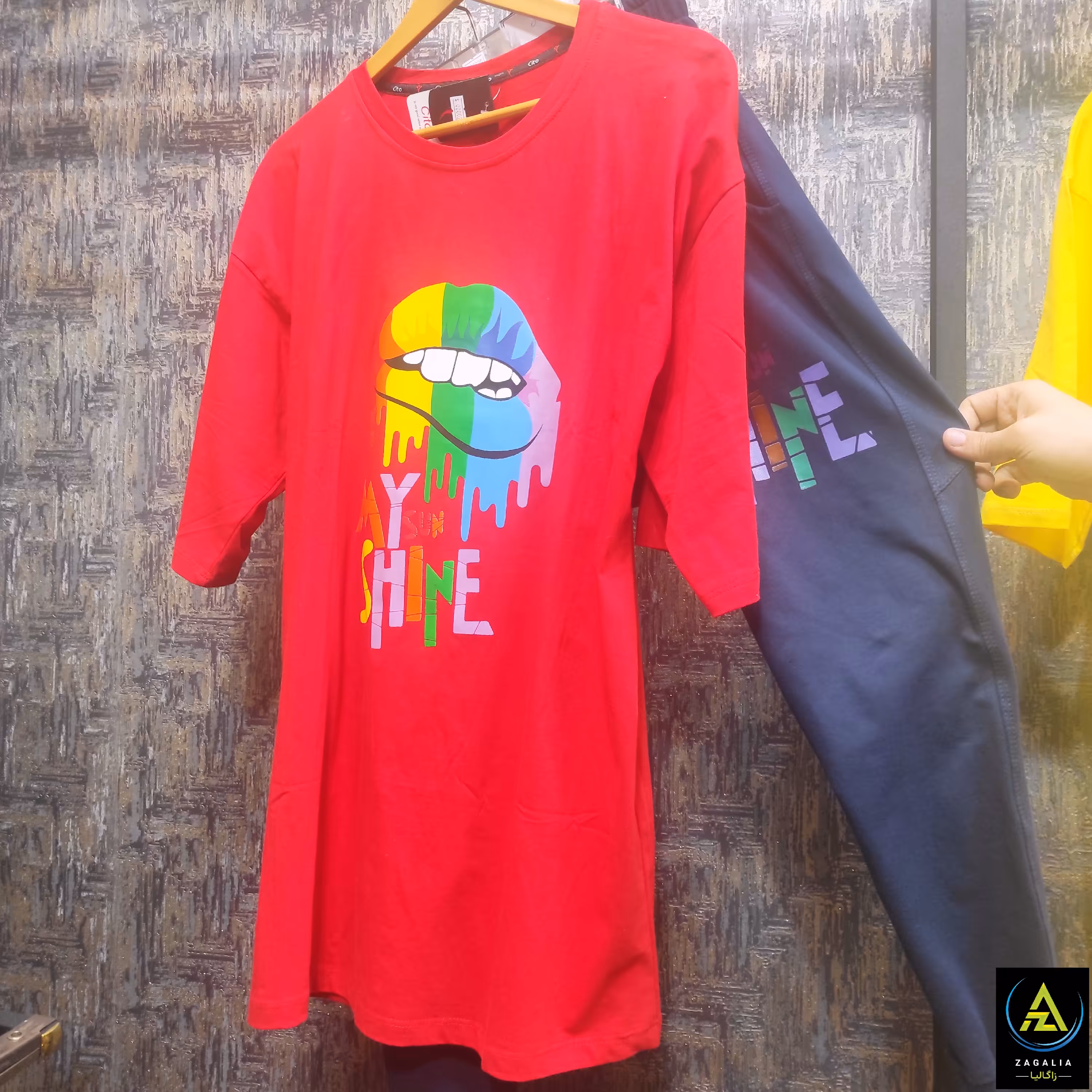 لباس بلوز شلوار پنبه سوپر طرح لب سه رنگ فری سایز از 36 تا 46