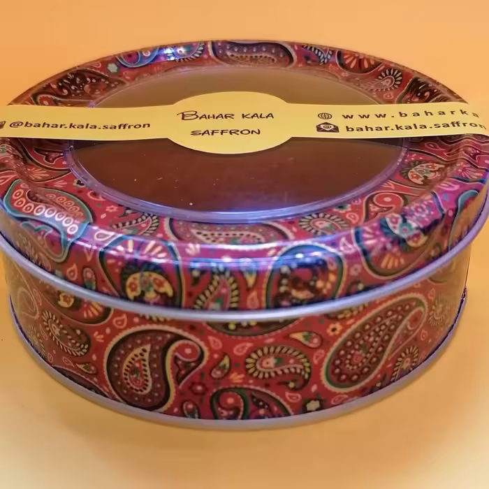 زعفران سرگل بهارکالا 20 گرم قوطی فلزی صادراتی