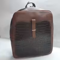 کوله پشتی چرم  مدل ترکیبی کد k12