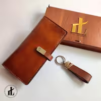 ست چرمی مردانه طرح ایلیا برند فاکس