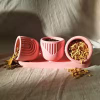 بانکه  طرح پیکسل کد SS24598 مجموعه 3عددی همراه سینی 