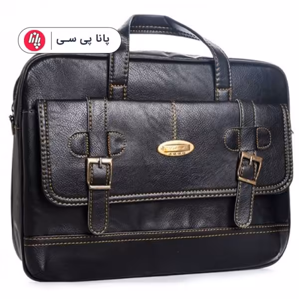 کیف لپتاپ طرح چرم دیپلمات B017 مشکی
