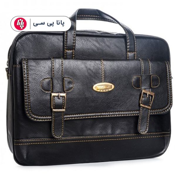 کیف لپتاپ طرح چرم دیپلمات B017 مشکی
